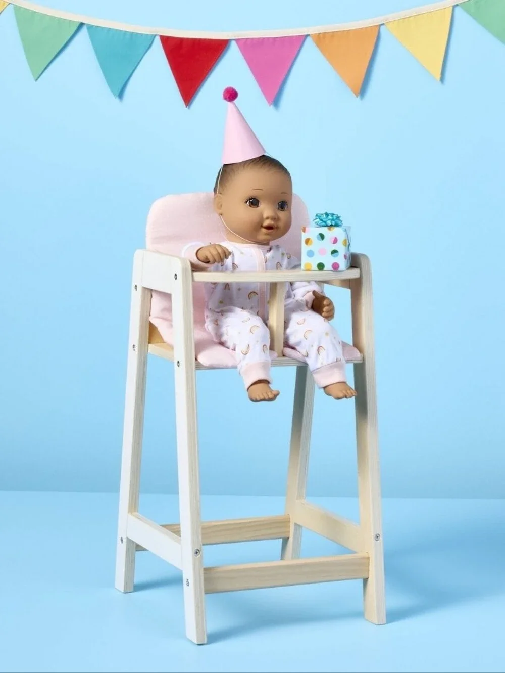 Baby Doll Wooden Highchair